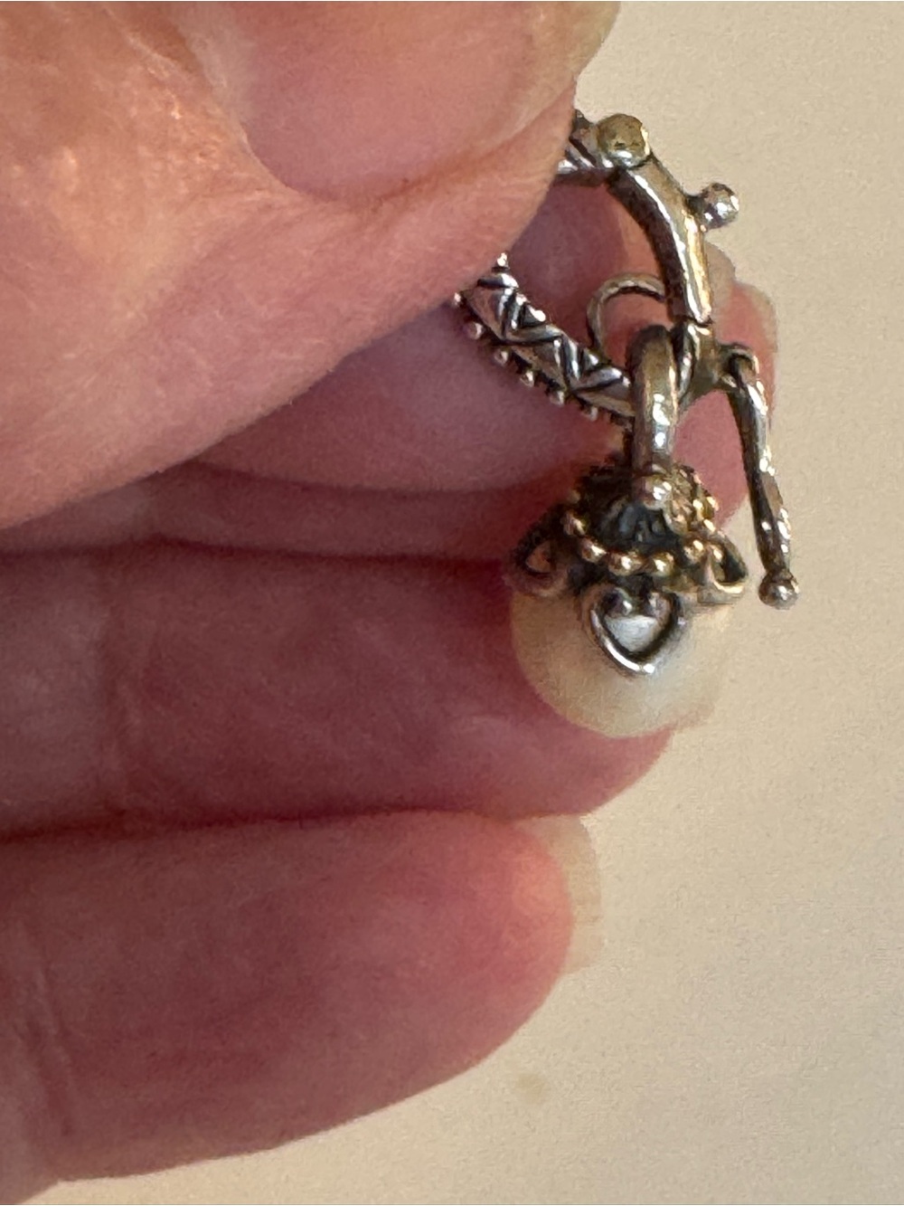 🤍🩶 BARBARA BIXBY STERLING SILVER /18K GOLD AND PEARL ENHANCEMENT! - Picture 6 of 9